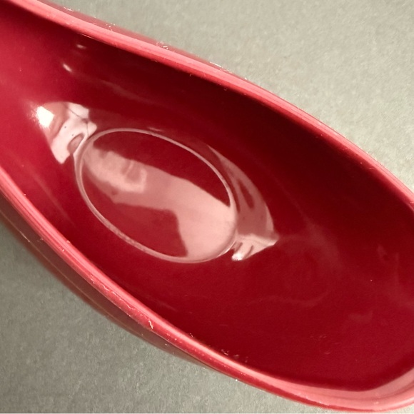 Jaclyn Smith Deep Red Gravy Boat with Saucer - Picture 4 of 13